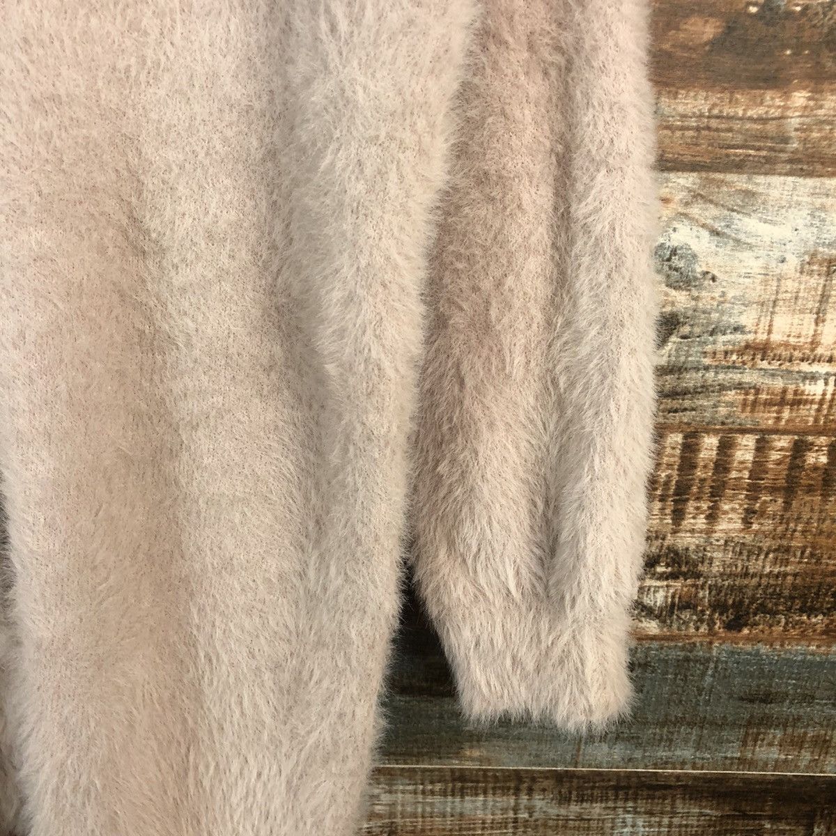 Japanese Brand DL Ingni Brown fur shaggy mohair Cardigan Knitwear #C365 Size M / US 6-8 / IT 42-44 - 8 Thumbnail