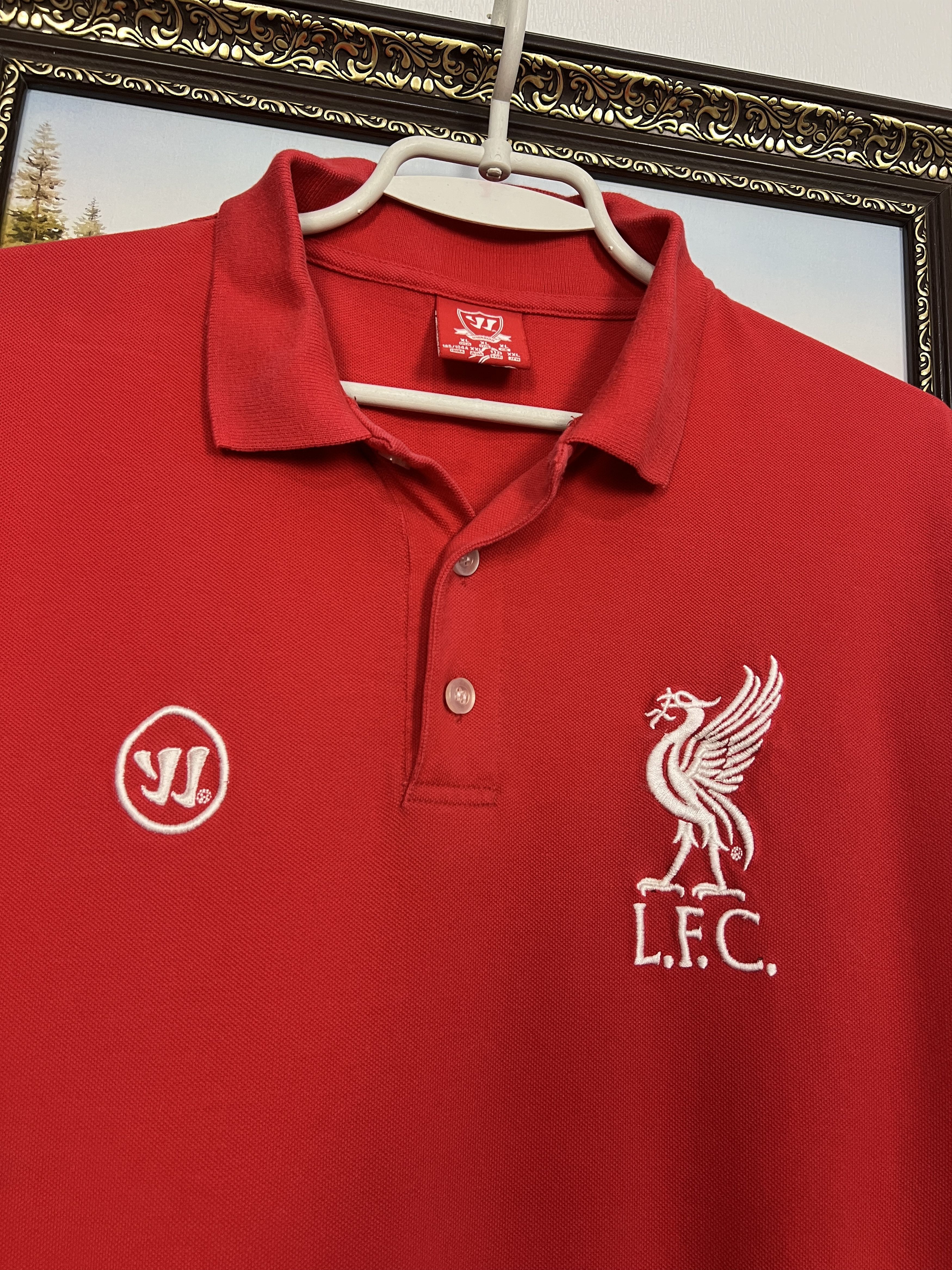 Warrior Vintage Liverpool Football Polo Shirt Soccer Jersey Trikot Size US XL / EU 56 / 4 - 3 Thumbnail