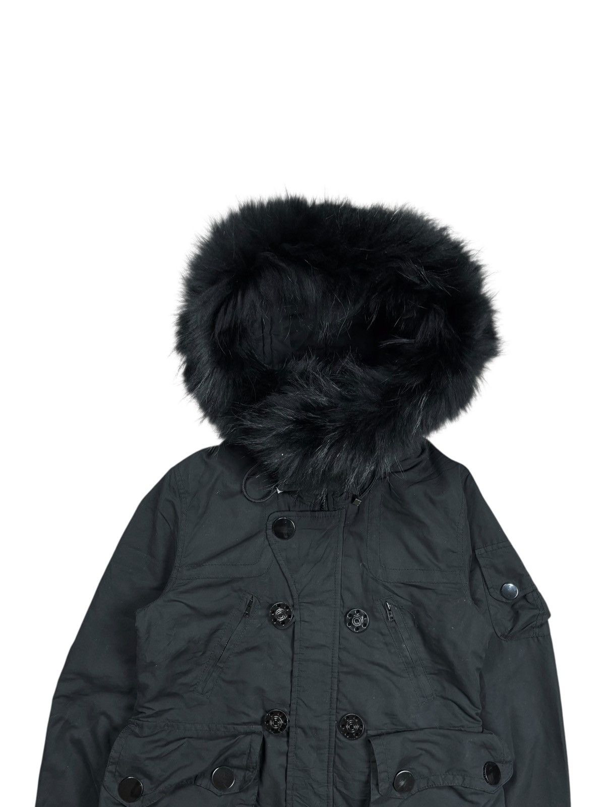 14th Addiction 2000s SLY - Vkei Style Thumbhole Fur Hoodie Jacket Size US M / EU 48-50 / 2 - 3 Thumbnail