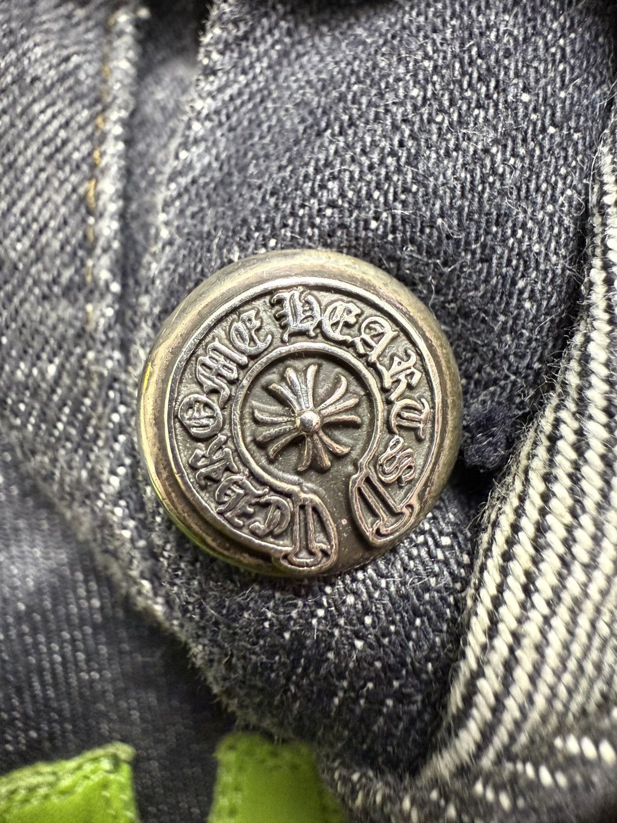 Chrome Hearts Chrome Hearts Slime Green Patched Levis 501 Sz.36 Size US 36 / EU 52 - 18 Thumbnail