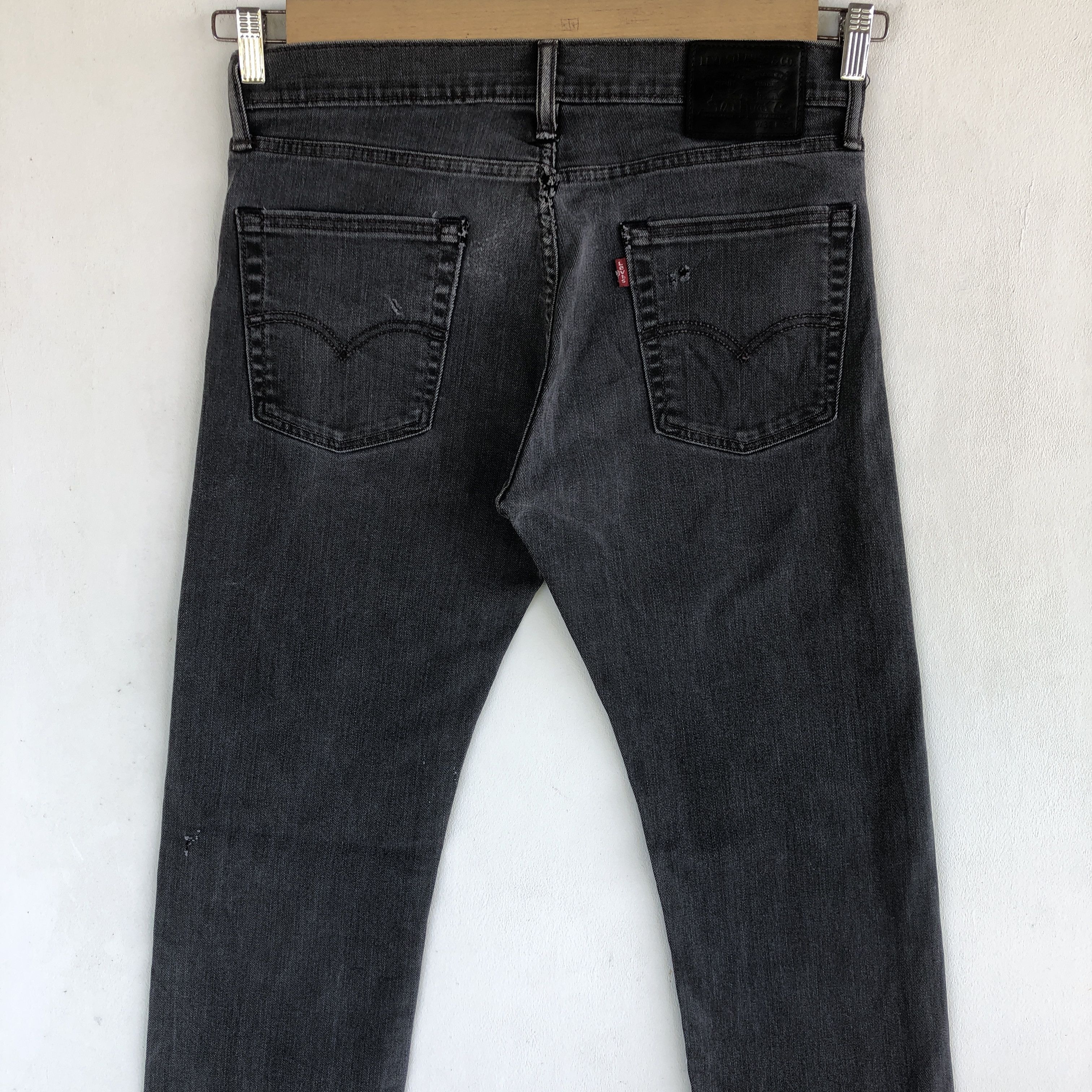 Jean × Levi's × Vintage Vintage Levis Grunge Jeans Levi's 513 Ash Gray Denim Pants Size US 32 / EU 48 - 4 Thumbnail