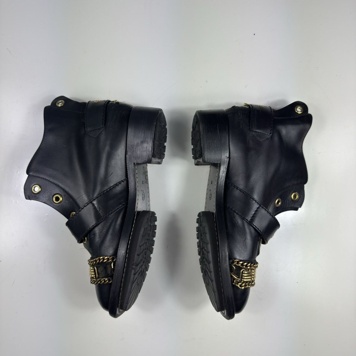 Alexander McQueen Alexander mcqueen Chain-link Accents Combat Boots Biker 39 Size US 9 / IT 39 - 4 Thumbnail
