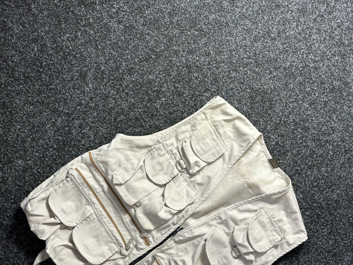 Japanese Brand 🚨RARE Multi Pocket Zipped Vest Y2K OUTDOOR ARHIVE BEIGE Size US M / EU 48-50 / 2 - 2 Thumbnail
