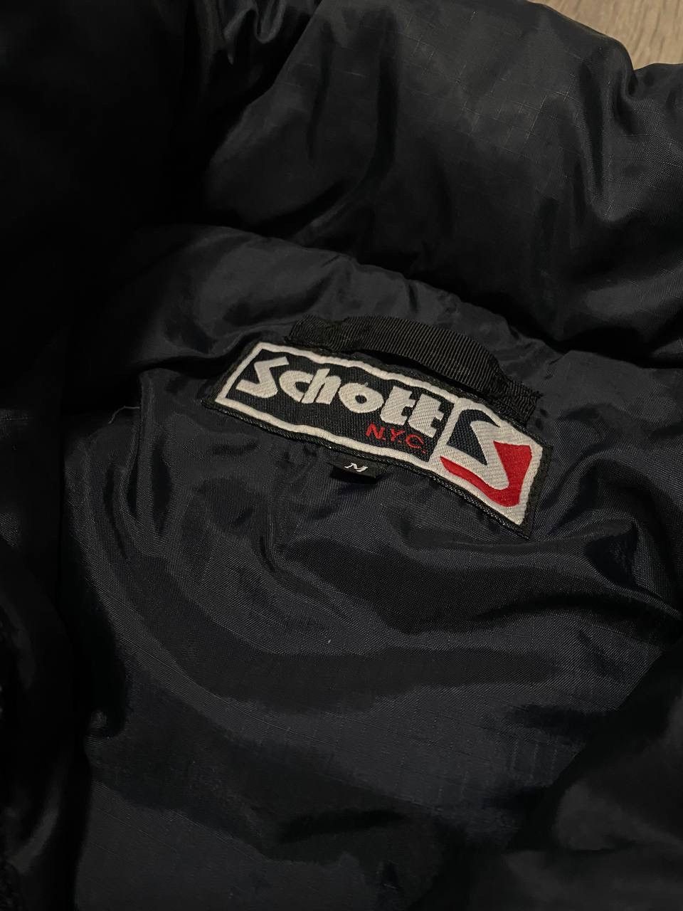 Schott Vintage Schott Down Puffer Vest NYC Blue 90s Y2K Size US M / EU 48-50 / 2 - 4 Thumbnail