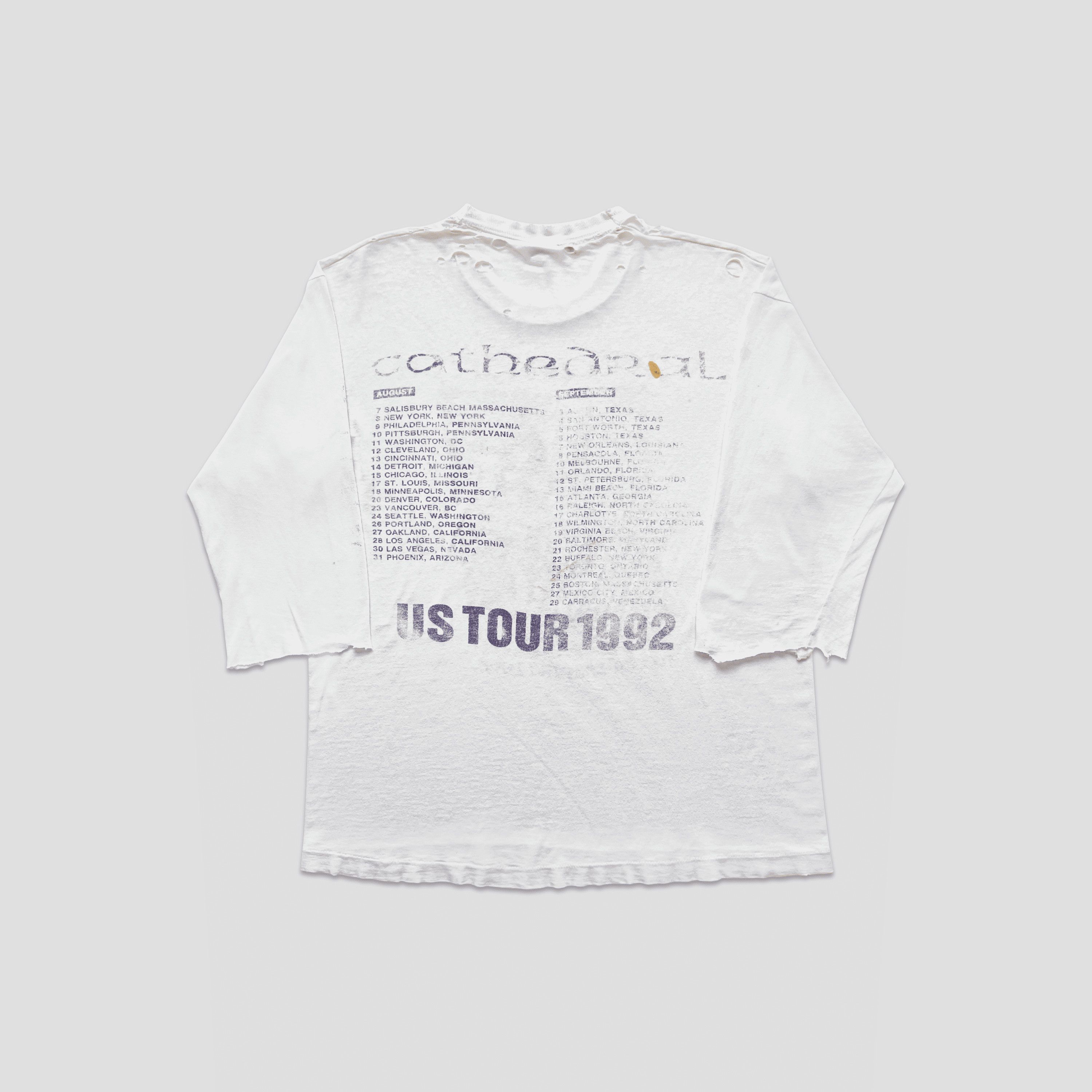 Band Tees Vintage 1992 Cathedral Never Lasting Love US Tour T-Shirt Size US L / EU 52-54 / 3 - 4 Thumbnail