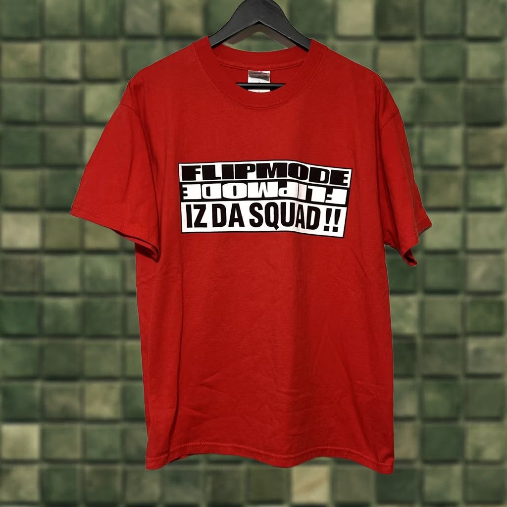 Gildan VINTAGE Busta Rhymes Flipmode Squad T-Shirt Red Hip Hop Logo Tee L Men Size US L / EU 52-54 / 3 - 1 Thumbnail
