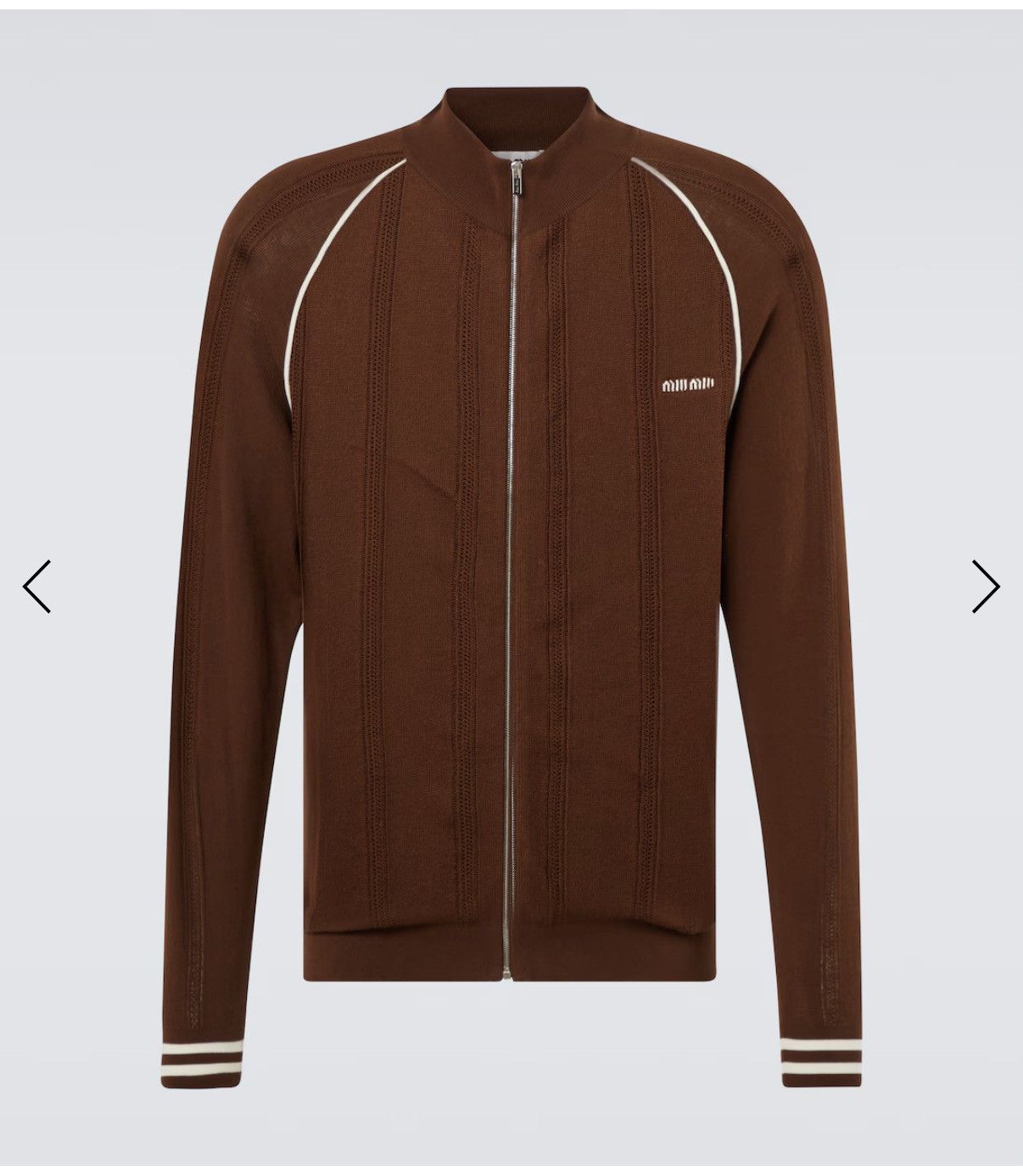 Miu Miu Miu Miu Zip Up Cardigan / Top Size US M / EU 48-50 / 2 - 1 Thumbnail