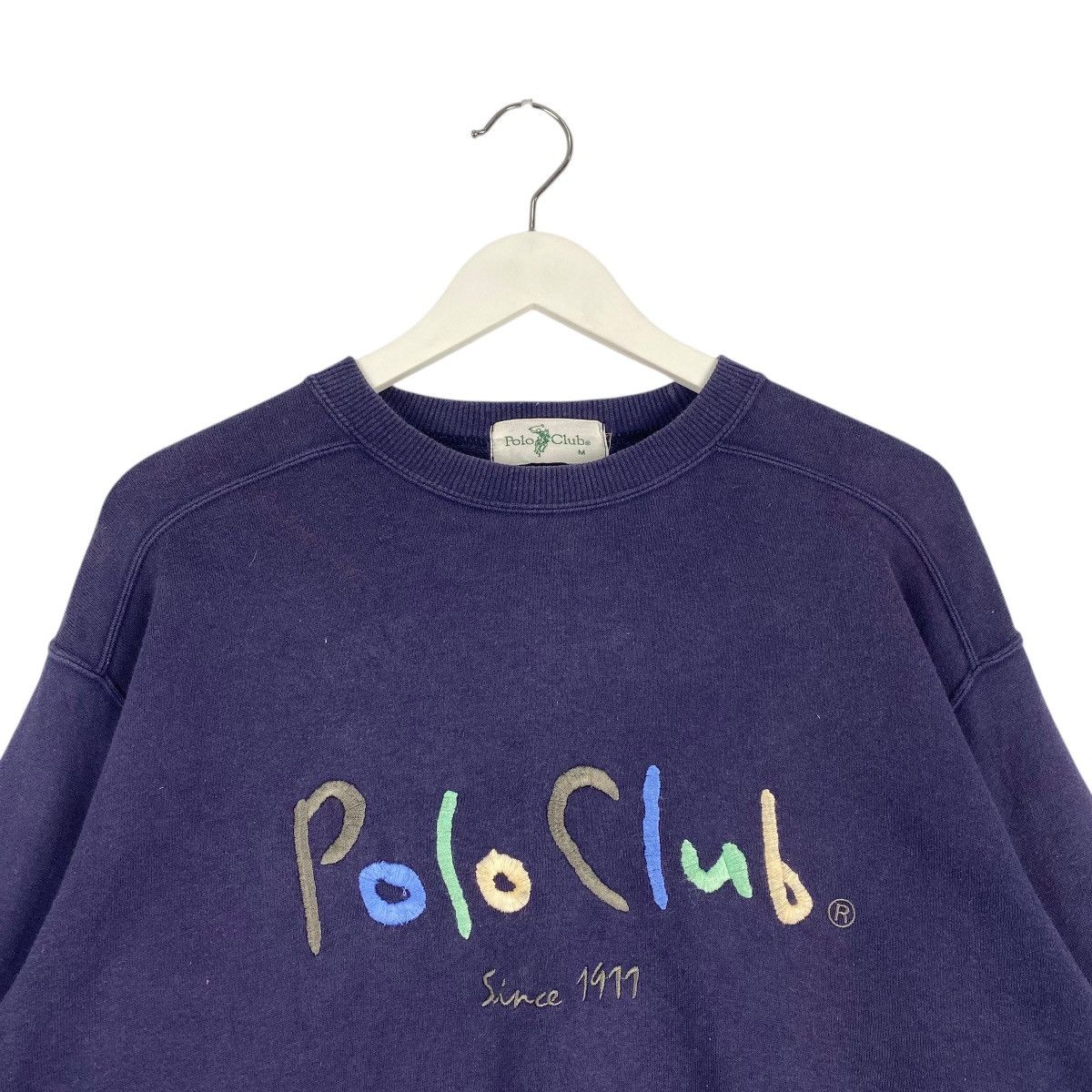 Beverly Hills Polo Club × Vintage Vintage Polo Club Embroidered Crewneck Sweatshirt Navy Blue Size US L / EU 52-54 / 3 - 6 Thumbnail