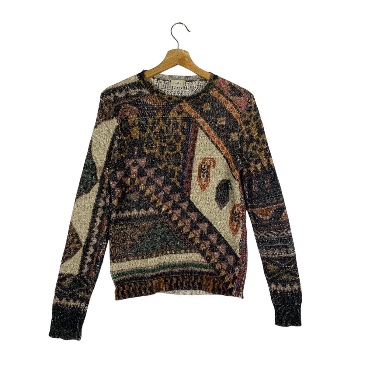 Etro Etro Multicolor Geometric and Animal Print Sweater Knit Size M / US 6-8 / IT 42-44 - 5 Thumbnail