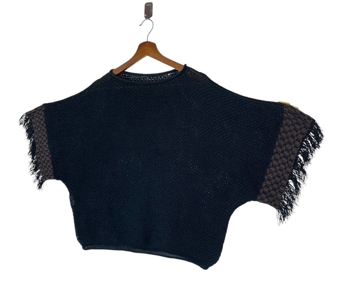 Issey Miyake × Japanese Brand Vintage Issey Miyake Label Net Shirt Black Size M / US 6-8 / IT 42-44 - 2 Thumbnail