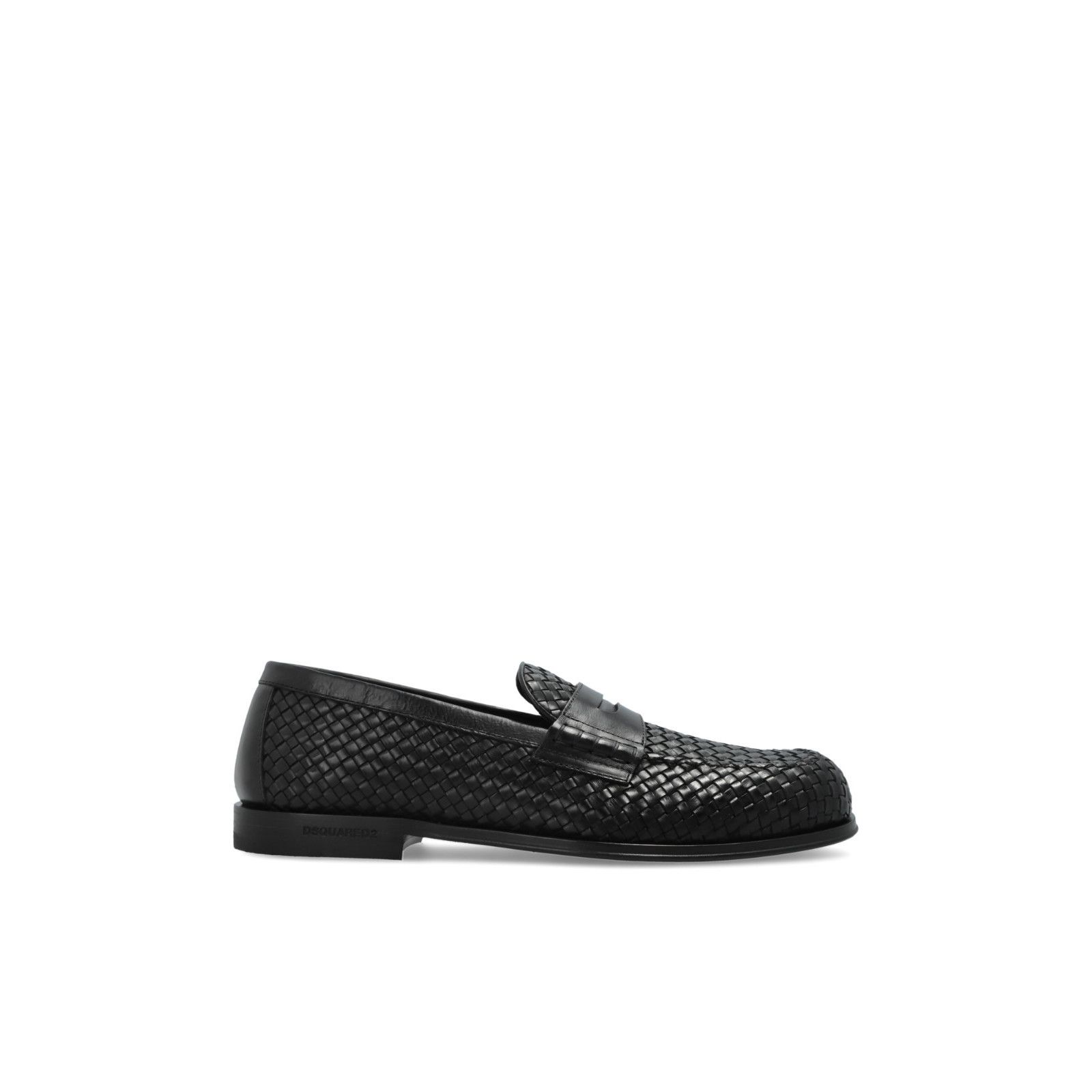 Dsquared2 DSQUARED2 Black Leather Loafers New And Authentic (Men's siz Size US 10 / EU 43 - 1 Thumbnail