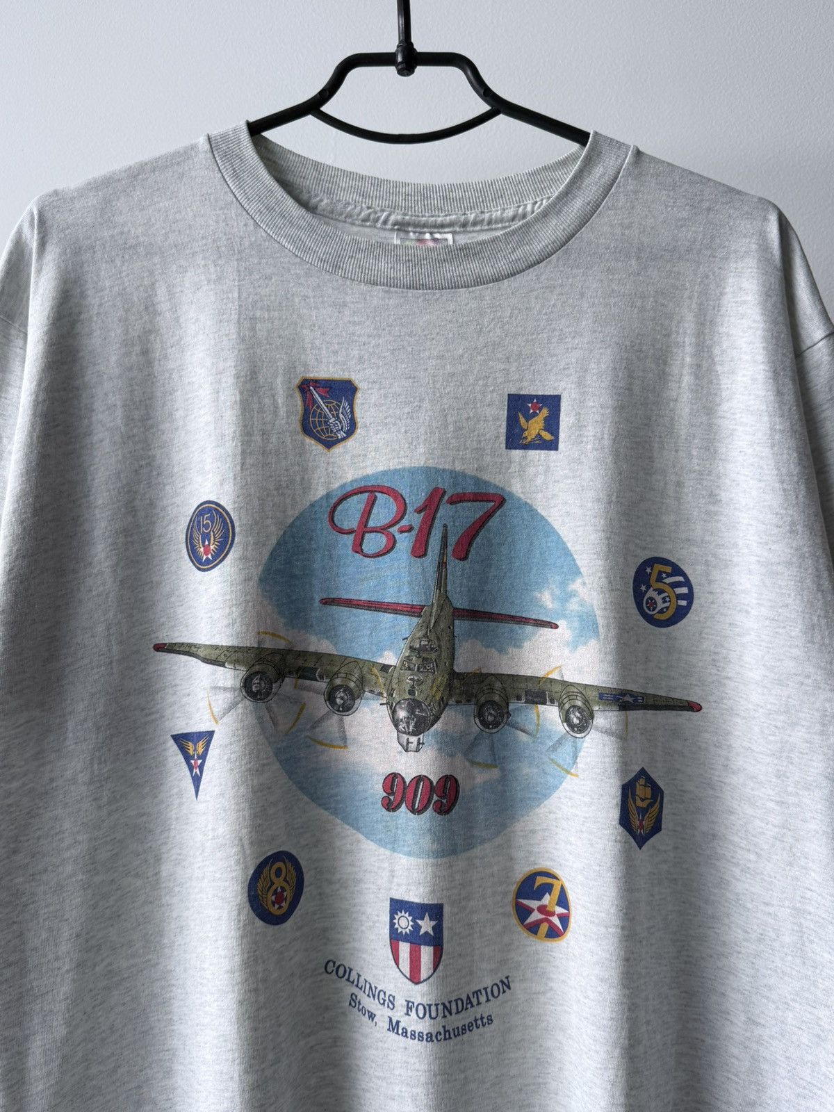 Vintage Vintage 90s B-17 Military Air Force T-Shirt Tee Size US L / EU 52-54 / 3 - 2 Thumbnail