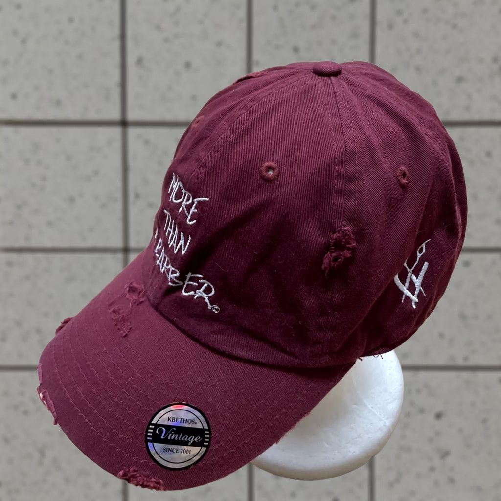 Vintage VINTAGE Kbethos Hat More than a Barber Stylist Cap Baseball Cap Mens One Size Red Thrash NEW Size ONE SIZE - 1 Thumbnail