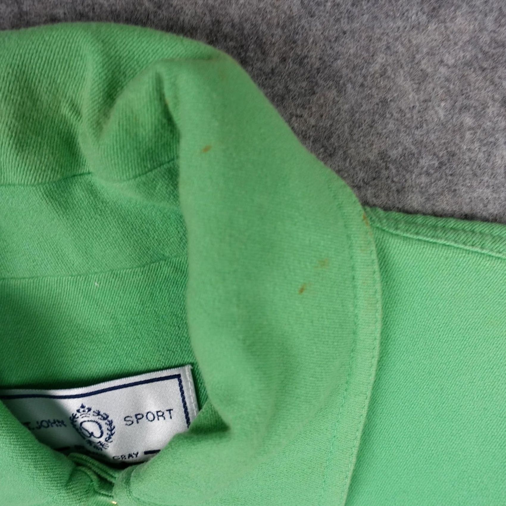 Vintage VINTAGE St John Sport Jacket Womens S Green Solid Button Collared Casual Regular Fall Spring Mens/Womens Size S / US 4 / IT 40 - 3 Thumbnail