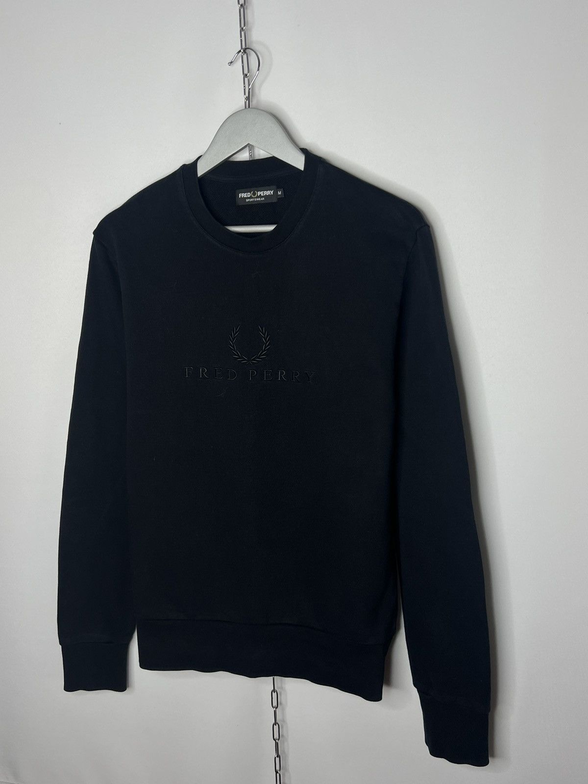 Other Fred Perry Big Logo Sweatshirt Sweater Pullover Y2K Vintage Size US M / EU 48-50 / 2 - 2 Thumbnail