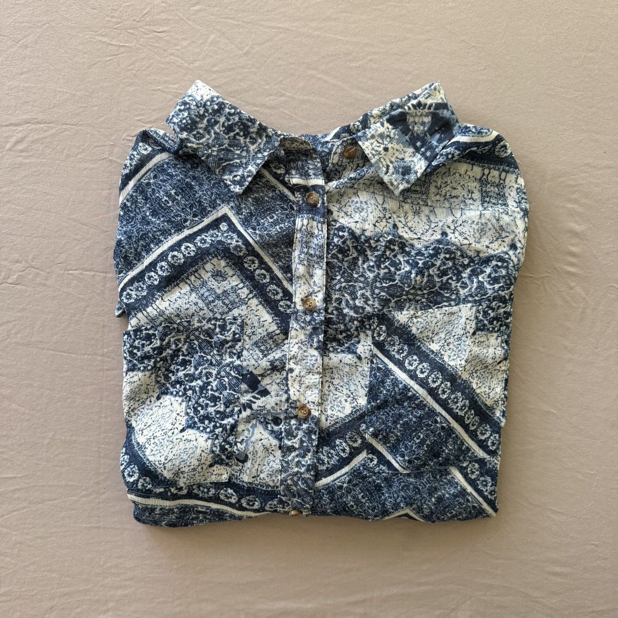 Cherokee Vintage Cherokee Artisan Crepe Tunic Shirt Size XL / US 12-14 / IT 48-50 - 1 Thumbnail