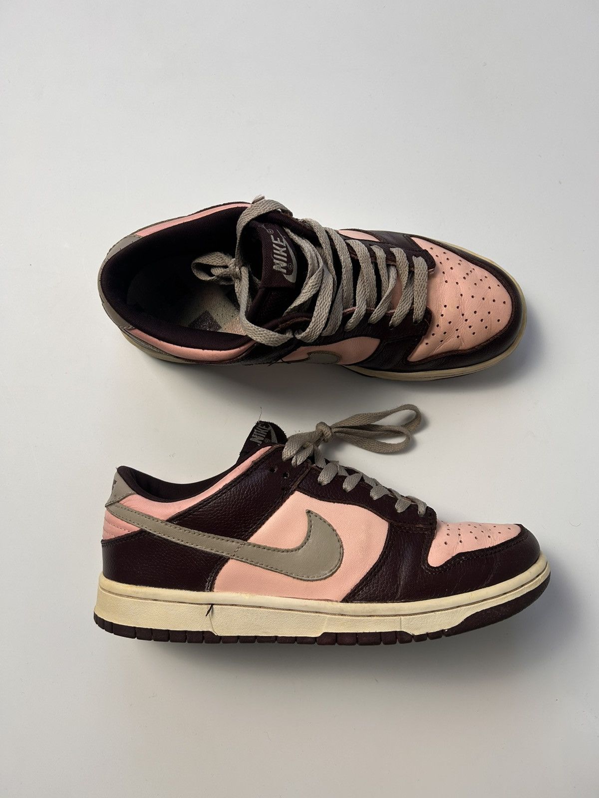 Nike × Vintage Nike dunk low pro mahogany storm pink stussy Size US 8 / IT 38 - 1 Thumbnail