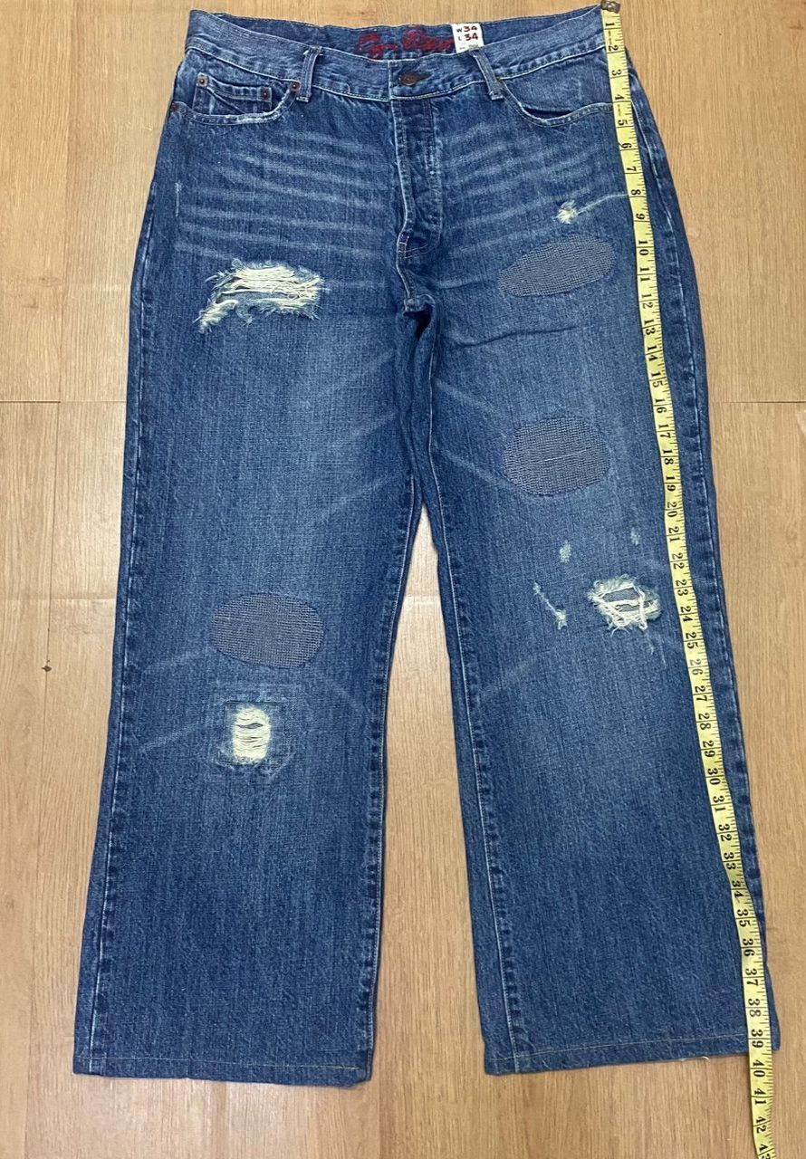 If Six Was Nine Vintage Ezy Distressed Denim Size US 34 / EU 50 - 3 Thumbnail