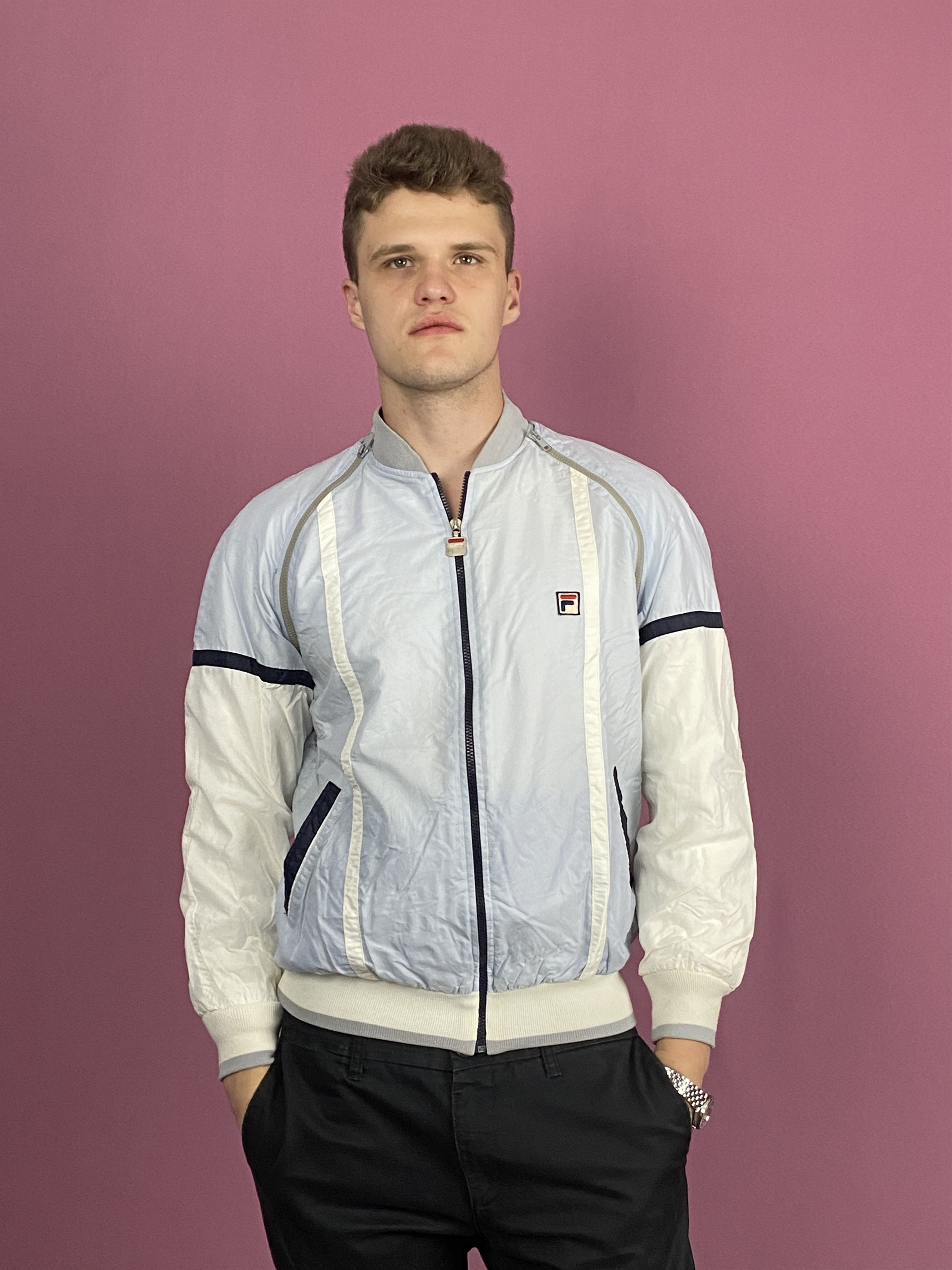Fila × Vintage 90s Fila Vintage Men's Bomber Jacket Vest Convertible - L Size US L / EU 52-54 / 3 - 1 Thumbnail