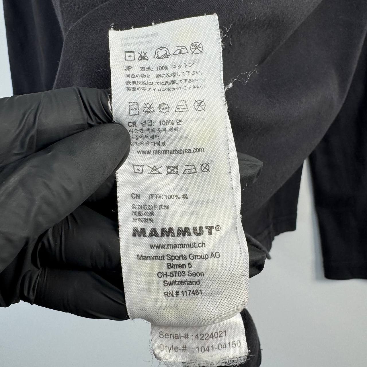 Mammut Mammut Long Sleeve T-Shirt Black Graphic Logo Size S Size US S / EU 44-46 / 1 - 8 Thumbnail