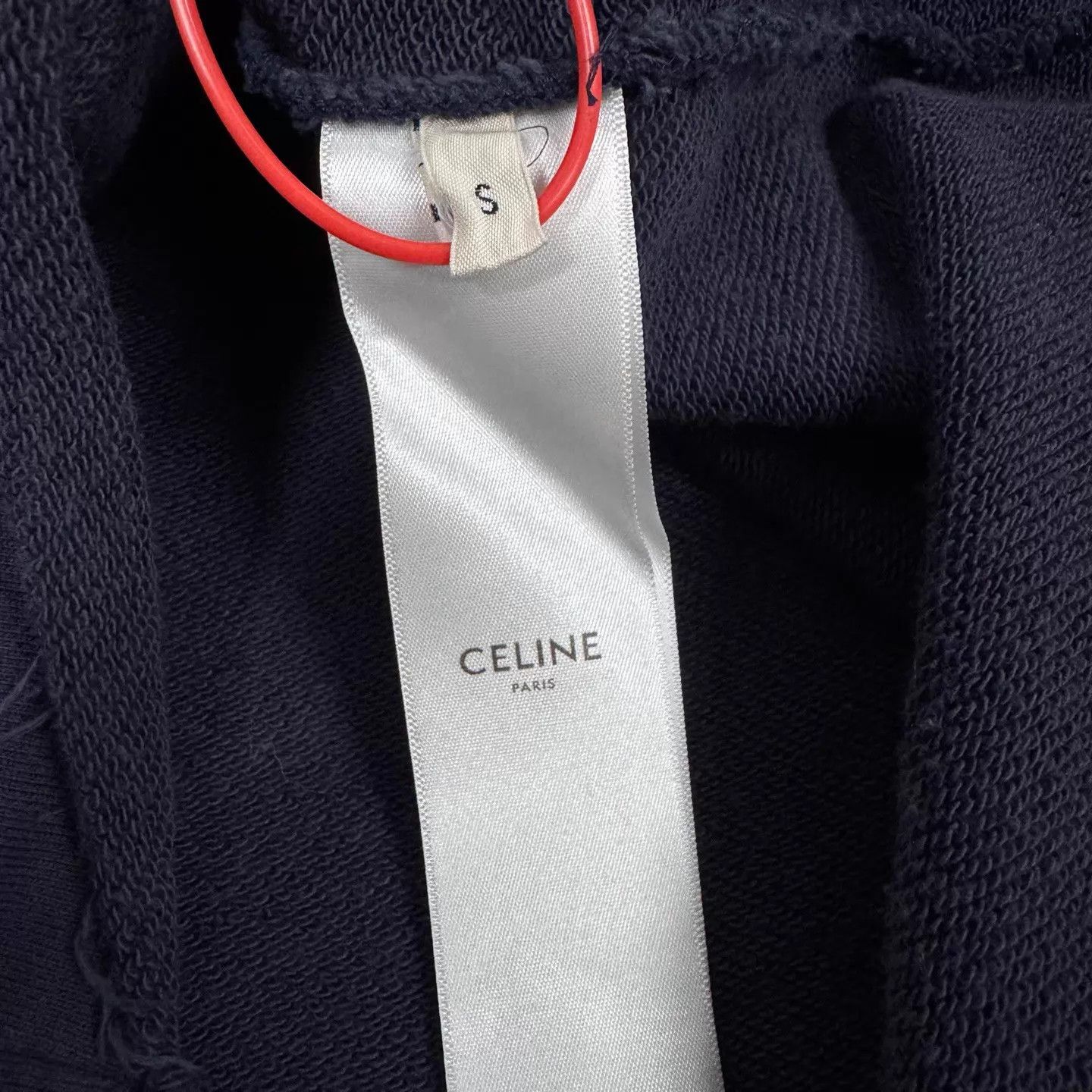 Celine Celine preppy colorblock logo hoodie S navy/white Size S / US 4 / IT 40 - 7 Thumbnail