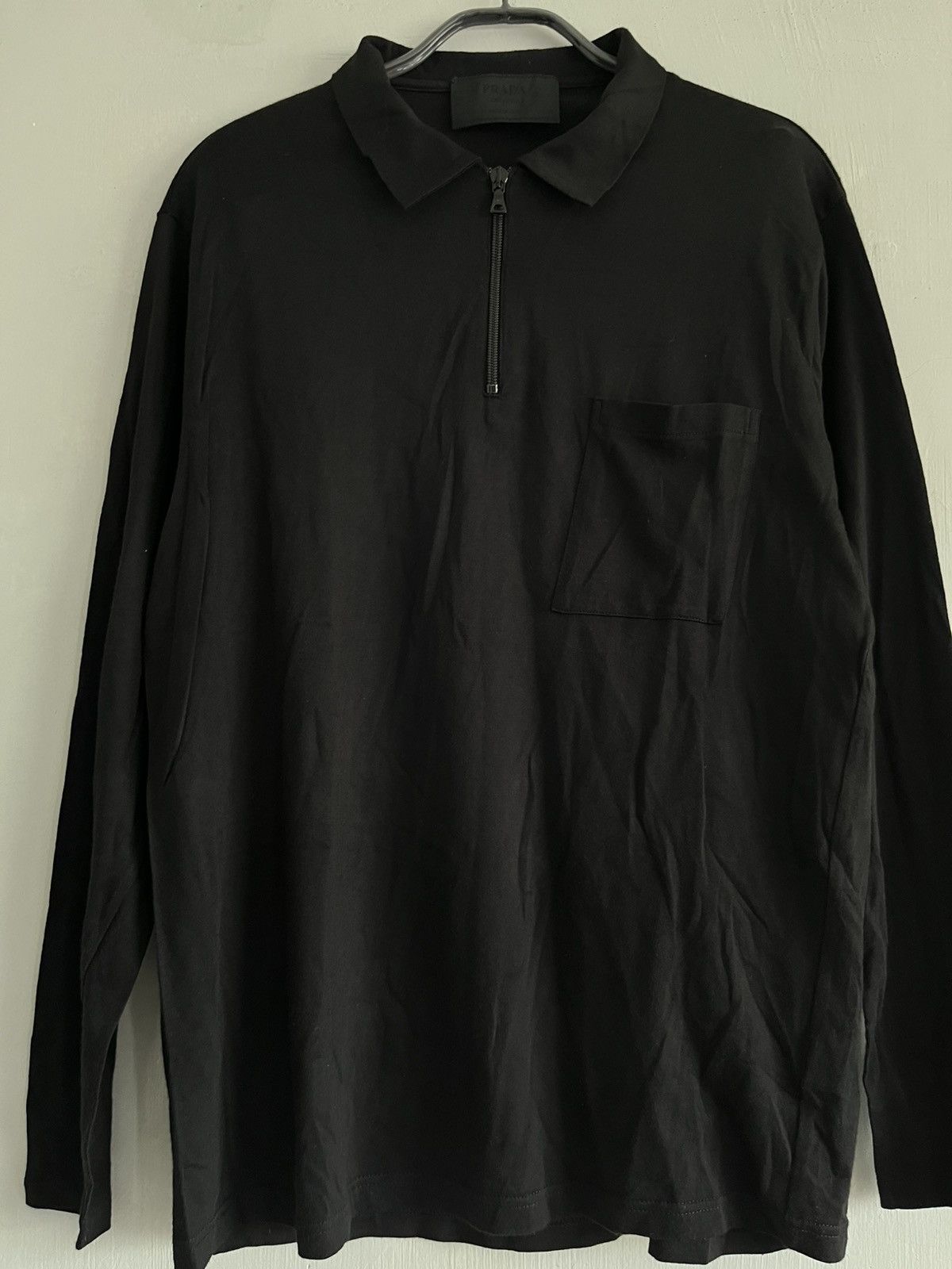 Prada Vintage Prada Half Zip Cotton/Rayon Long Sleeves Size US L / EU 52-54 / 3 - 2 Thumbnail