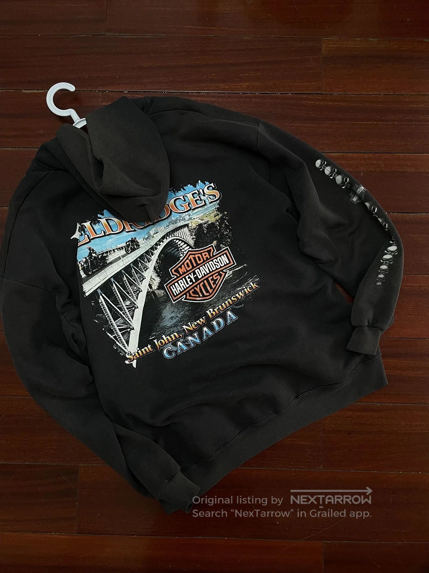 Vintage Vintage Harley Davidson Fade Zip Hoodie. Size US M / EU 48-50 / 2 - 2 Thumbnail