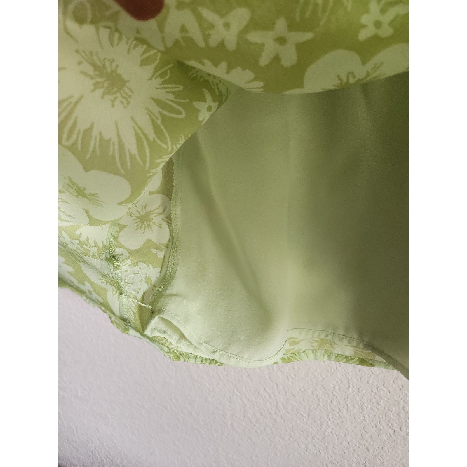Blk Dnm Y2k Lime Green Apostrophe Mid Length Skirt Women's Sz 10 Size 32" / US 10 / IT 46 - 4 Thumbnail
