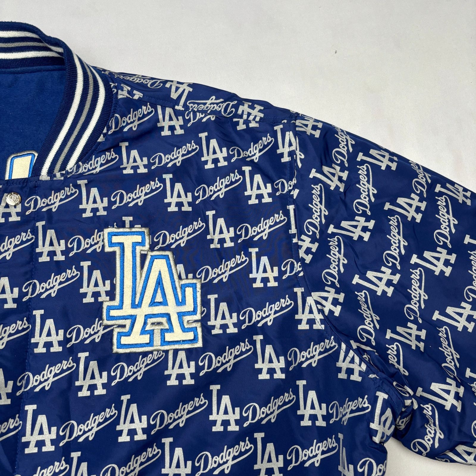 JH Design × MLB × Vintage VTG Jeff Hamilton LA Dodgers Wool Reversible Jacket Men's 4X Size US XXL / EU 58 / 5 - 6 Thumbnail
