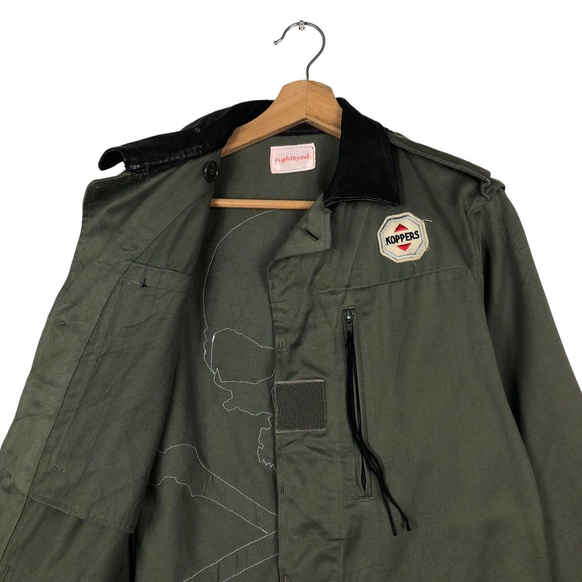 If Six Was Nine 🔥Vtg Biker Military Jacket Koppers Skeleton Bones Big Logo Size US M / EU 48-50 / 2 - 12 Thumbnail