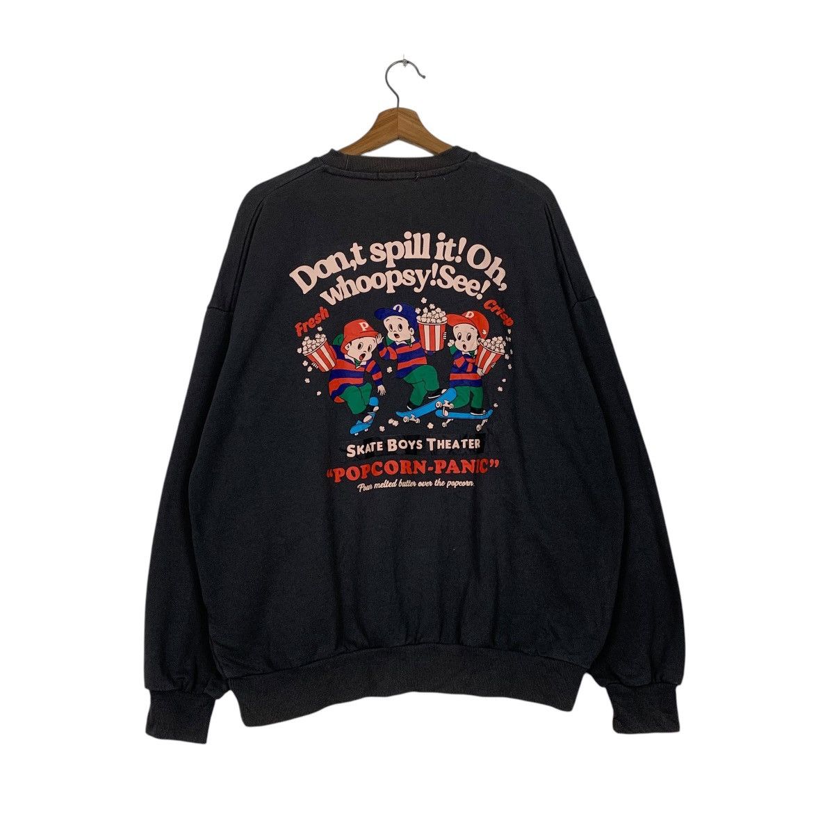 Japanese Brand Skate Boys Theater Popcorn Panic Sweatshirt Size US M / EU 48-50 / 2 - 1 Thumbnail