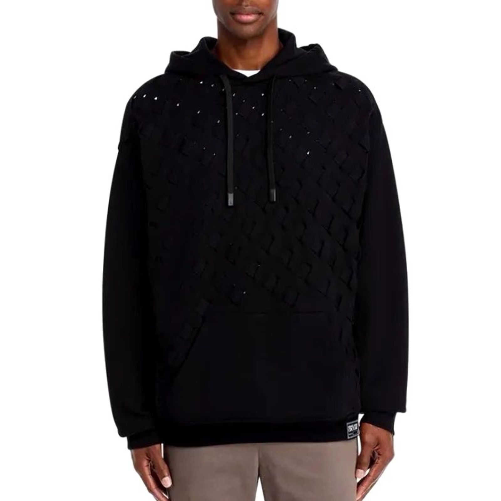 Versace Jeans Couture Versace Jeans Couture Hoodie Men L Black Avant Gard Loose Fit NWT Size US L / EU 52-54 / 3 - 3 Thumbnail