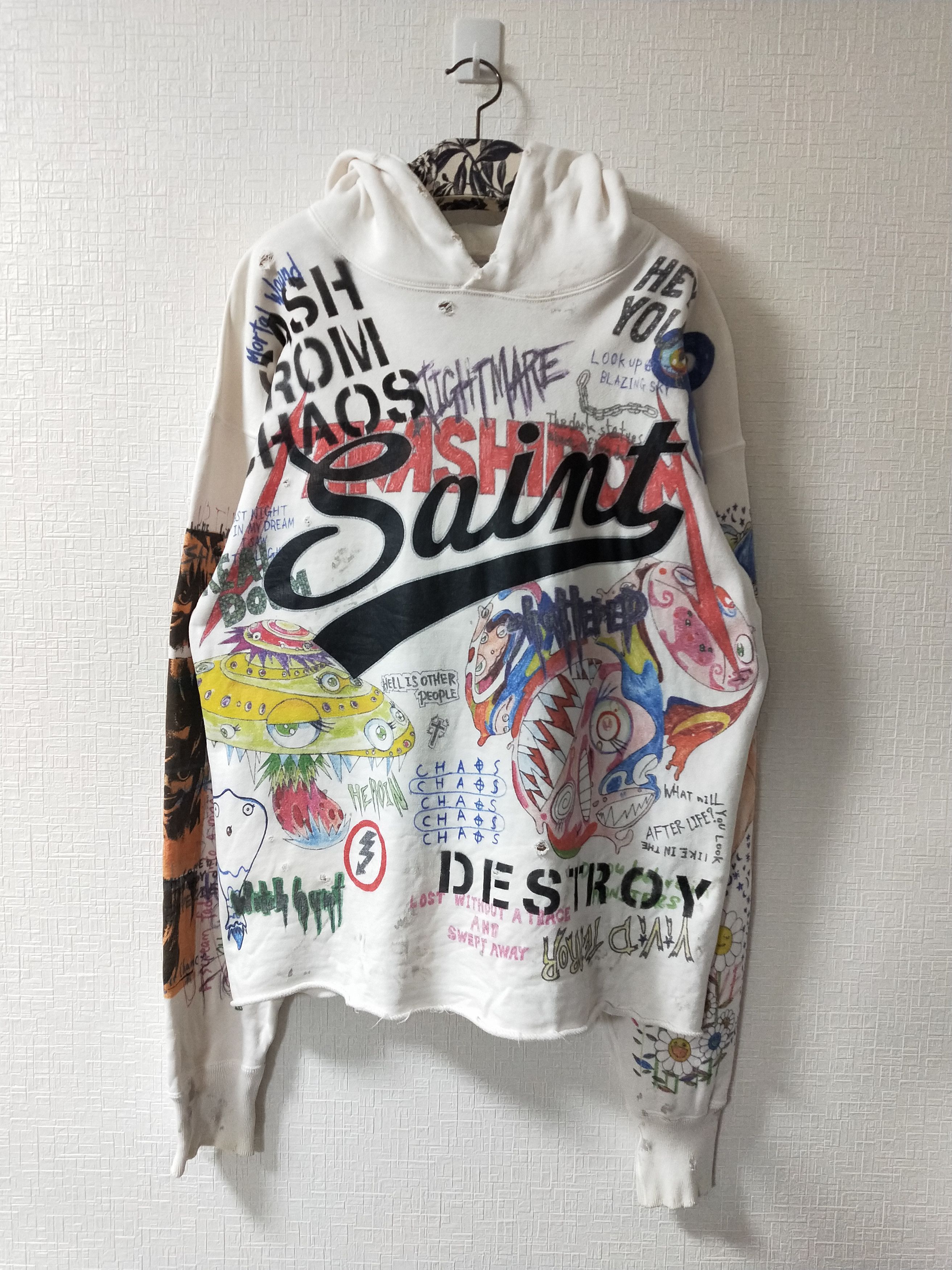 Saint Michael × Takashi Murakami TK Graffiti Hoodie | Grailed