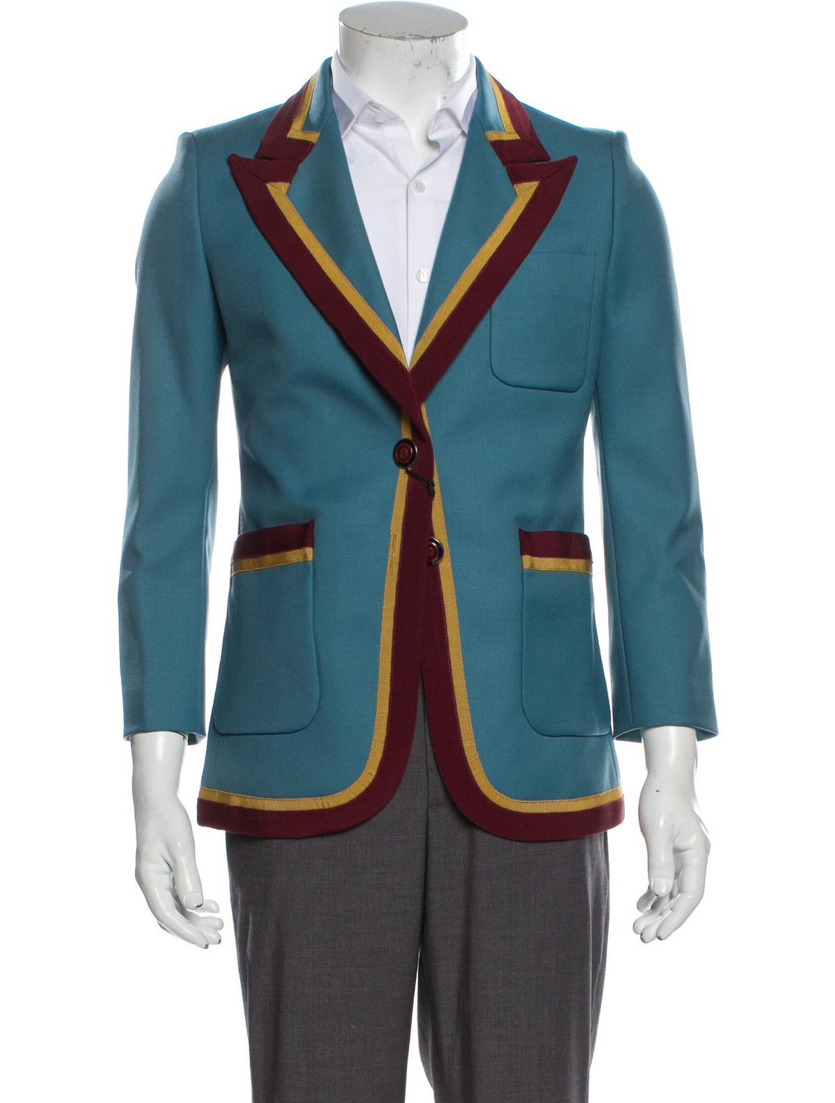 Gucci Wool Jacket With Ribbon Trim