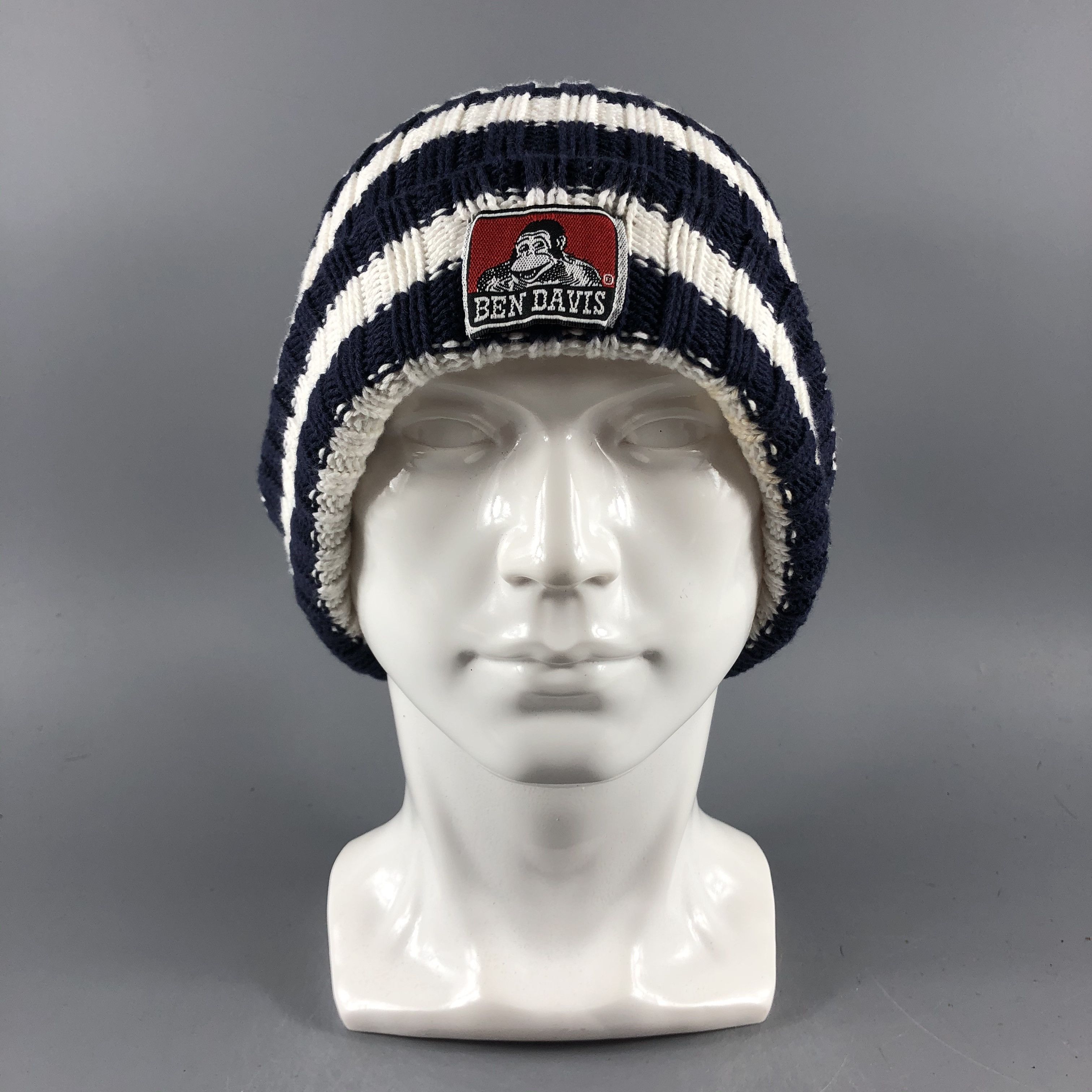 image of Ben Davis Beanie Stripe Hats Slouchy Snow Hat Snow Cap B1221, Men's