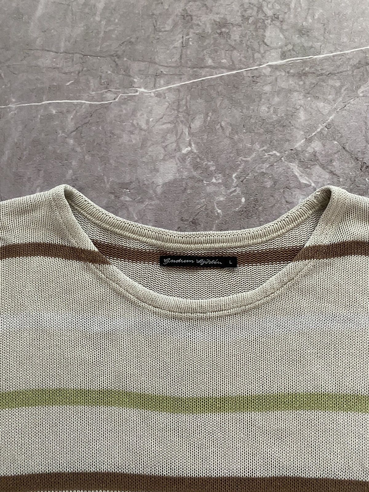 Designer × Gudrun Sjoden Rare Gudrun Sjoden Leinen Sweater Geometric Print Size L Size L / US 10 / IT 46 - 5 Thumbnail