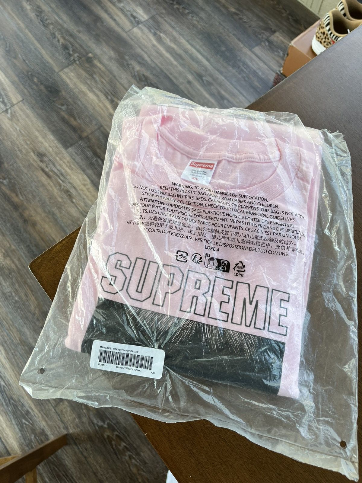 Supreme Supreme Margaret Keane Teardrop Tee SS24 Light Pink | Grailed 