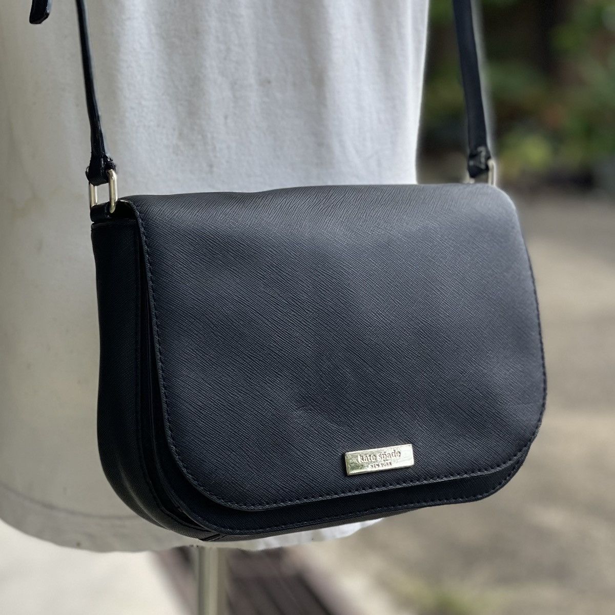 Jack Spade Kate Spade Black Leather Crossbody Size ONE SIZE - 2 Thumbnail