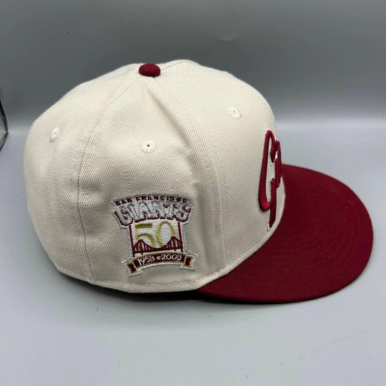 New Era San Francisco Giants Hat 7 1/4 59Fifty New Era MLB Fitted Size ONE SIZE - 6 Thumbnail