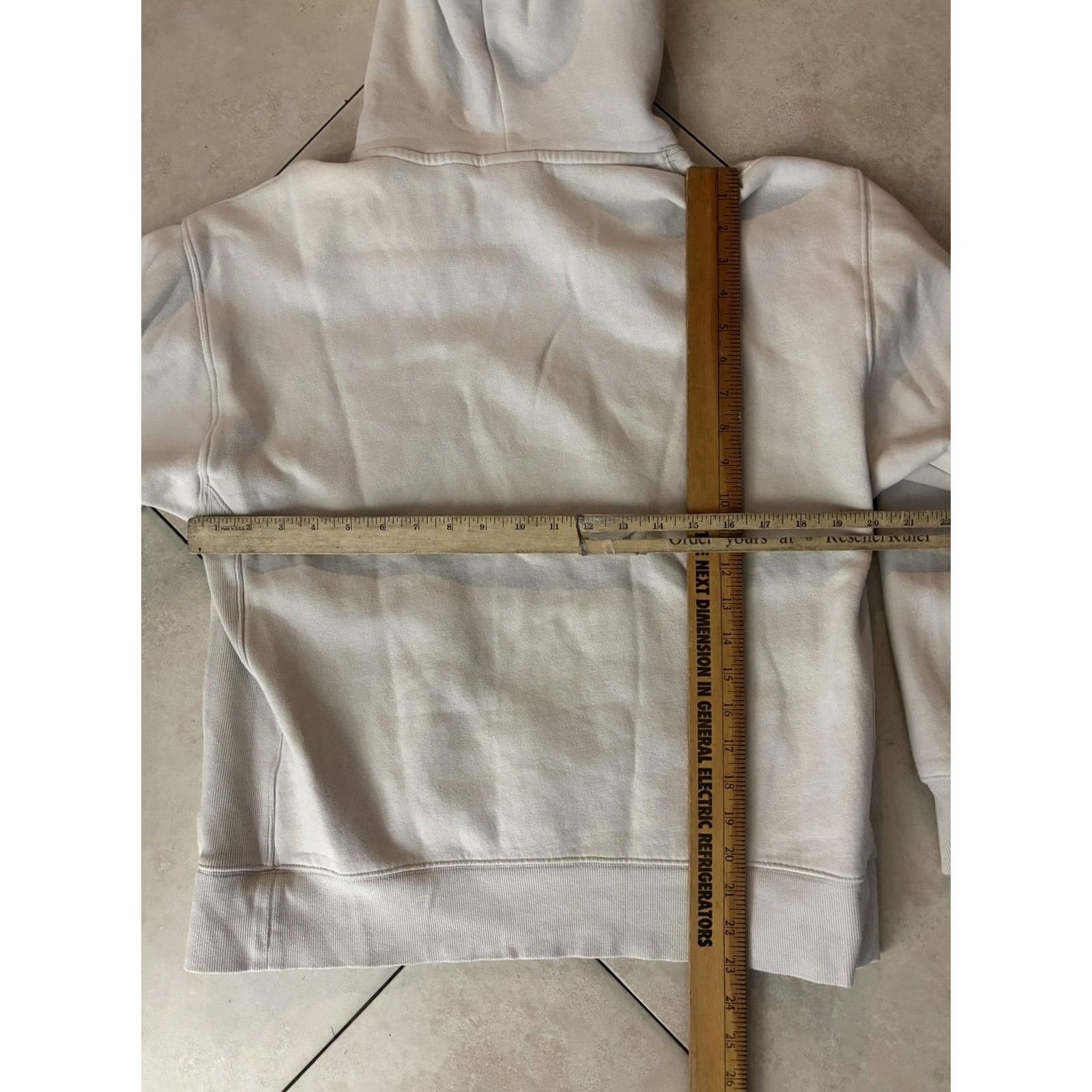 TNA VINTAGE? No — TNA Sweatfleece Hoodie Womens S White Cozy Fleece Boyfriend Pullover Pocket Shirt? Size S / US 4 / IT 40 - 7 Thumbnail