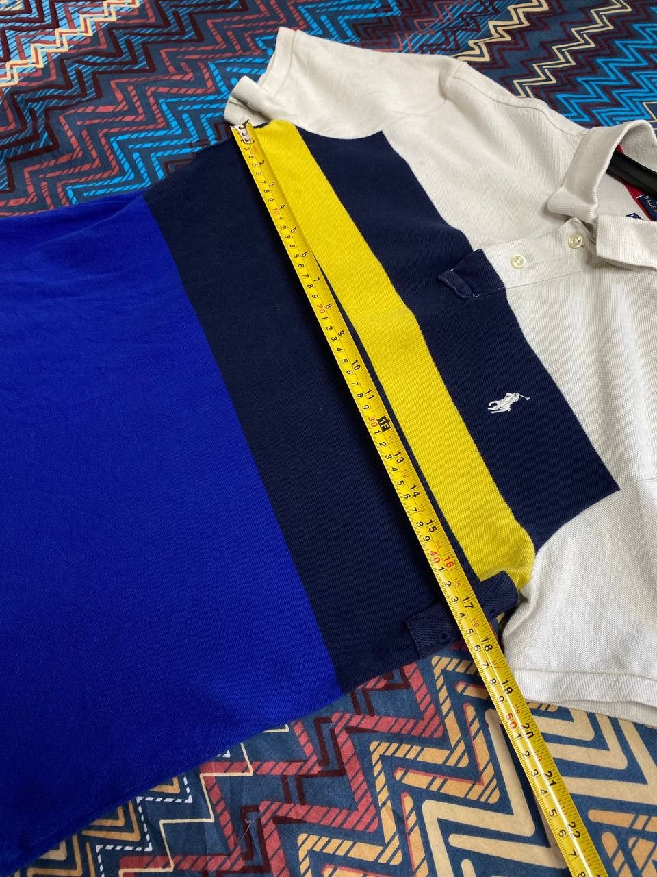Polo Ralph Lauren × Vintage Polo Ralph Lauren Striped Pony Logo Polo Collared Shirt Size US M / EU 48-50 / 2 - 6 Thumbnail