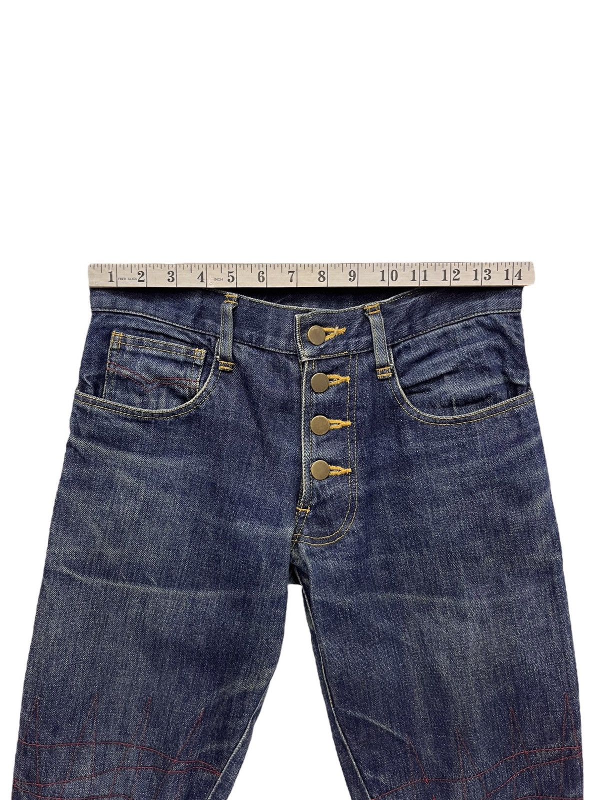Christopher Nemeth 🔥DESIGNER NEMETH Grunge Blow Knee Patched Distressed Size US 28 / EU 44 - 10 Thumbnail
