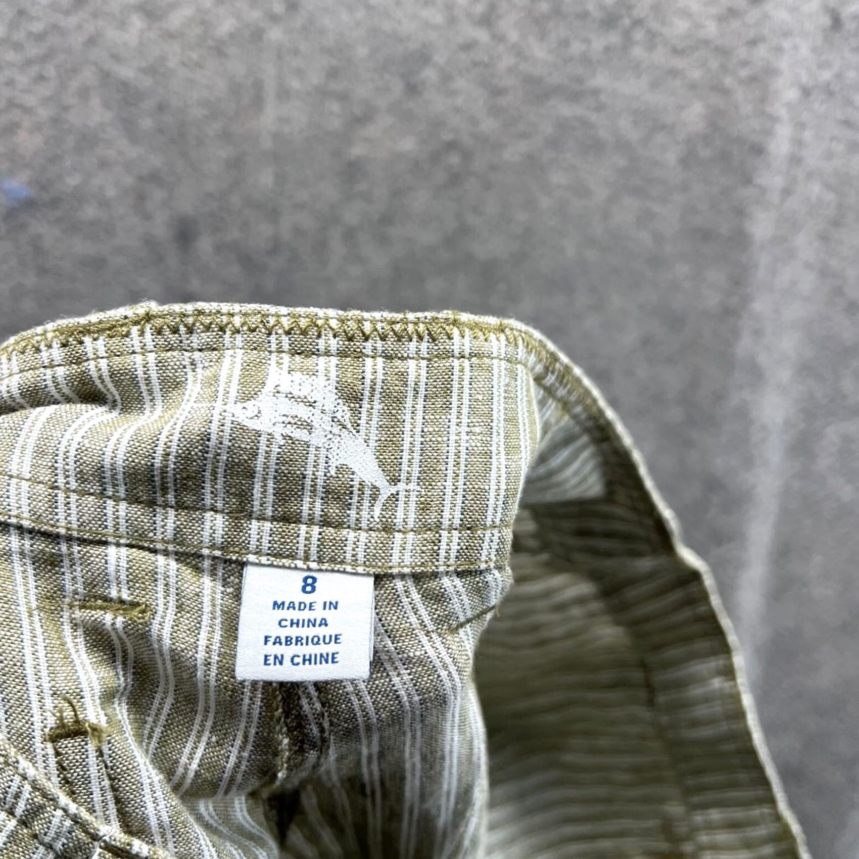 Tommy Bahama Tommy Bahama Women Pants Stripe 8-in Green Flat Linen Dress Size 30" / US 8 / IT 44 - 3 Thumbnail