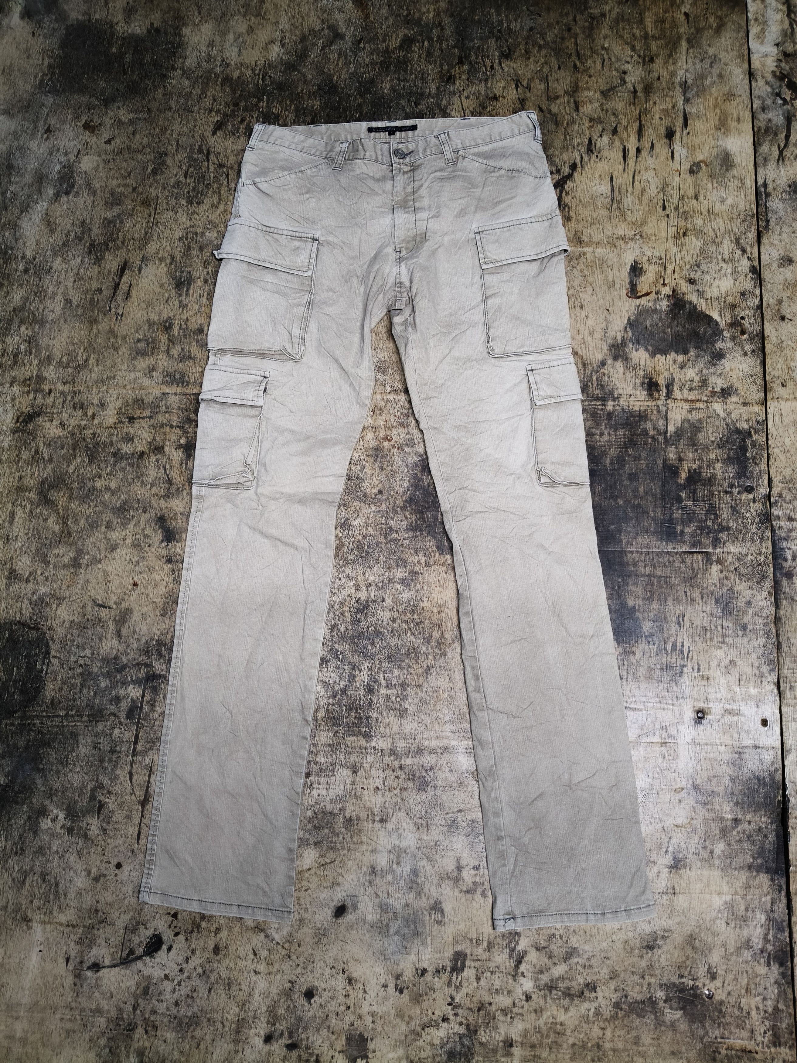 Japanese Brand Studio Oribe + Ships Cargo Pants Skiny Size US 33 - 1 Thumbnail