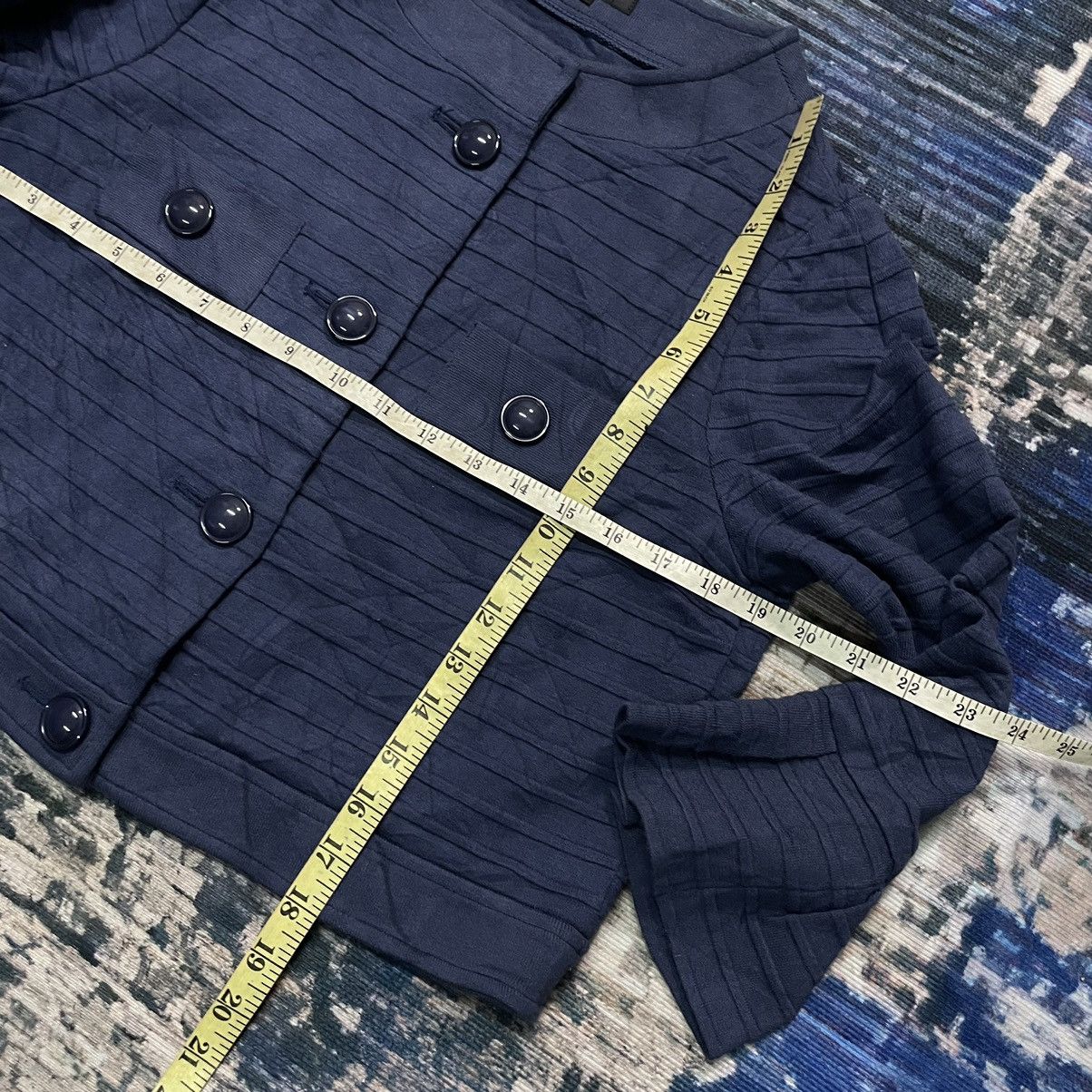 Issey Miyake Vintage 1990s Yuki Torii Avant Garde cropped Jacket NavyBlue Size US XS / EU 42 / 0 - 6 Thumbnail