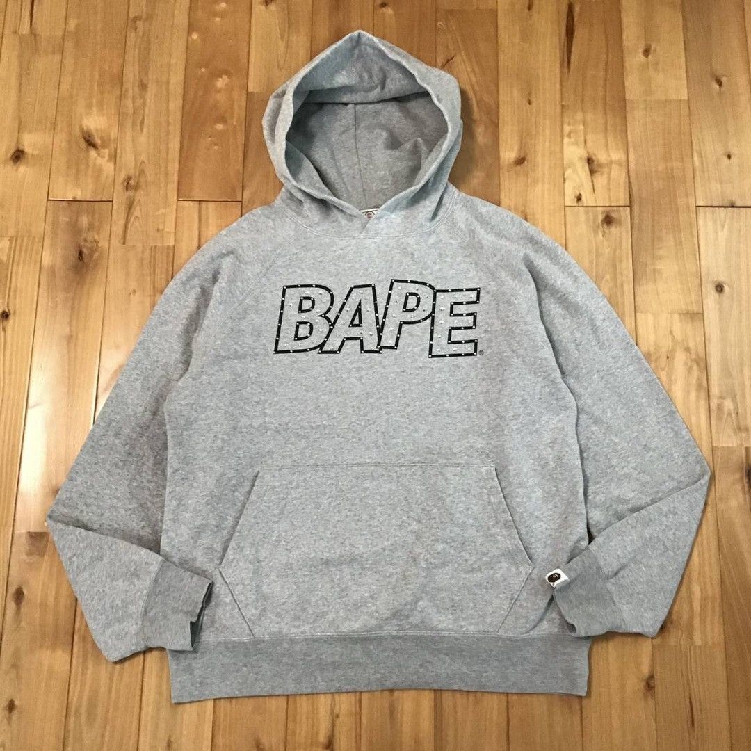 Bape × Swarovski Swarovski BAPE Logo Pullover Hoodie a bathing ape NIGO Size US M / EU 48-50 / 2 - 2 Thumbnail