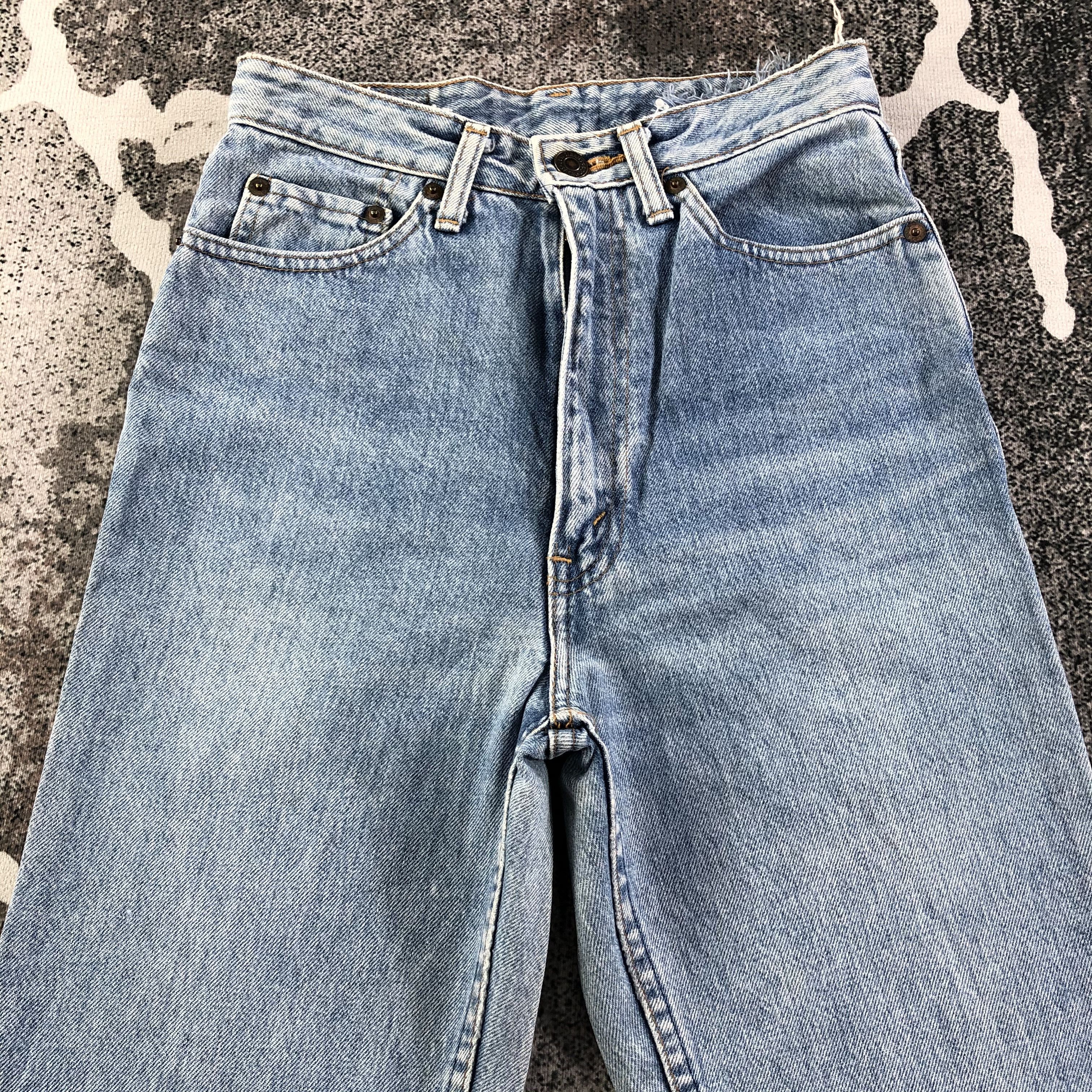 Levi's Vintage 90s Levis 606 Jeans Medium Wash Denim KJ1639 Size 25" / US 0 / IT 36 - 3 Thumbnail
