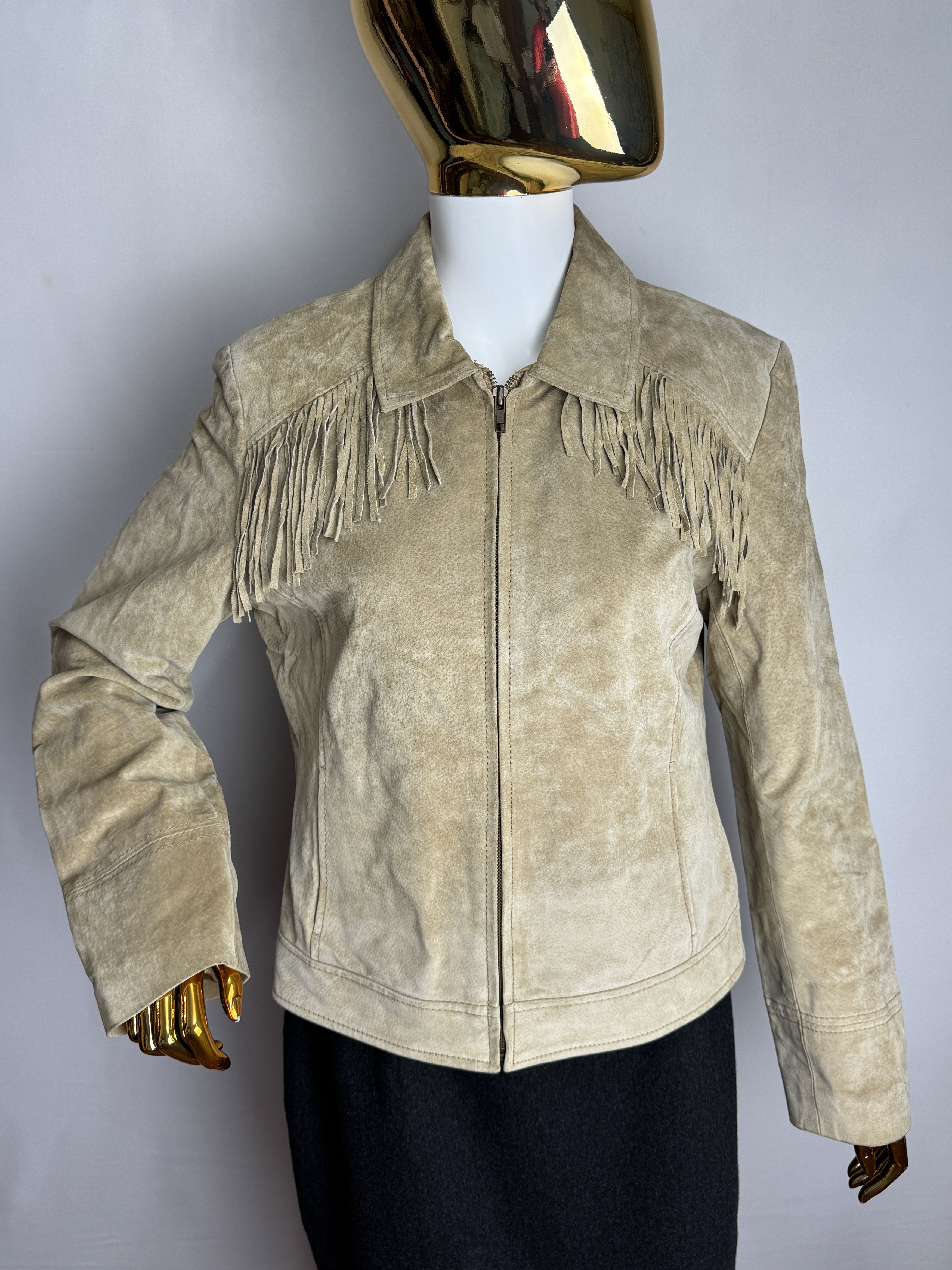 JOIE de VIVRE women’s zipped suede jacket