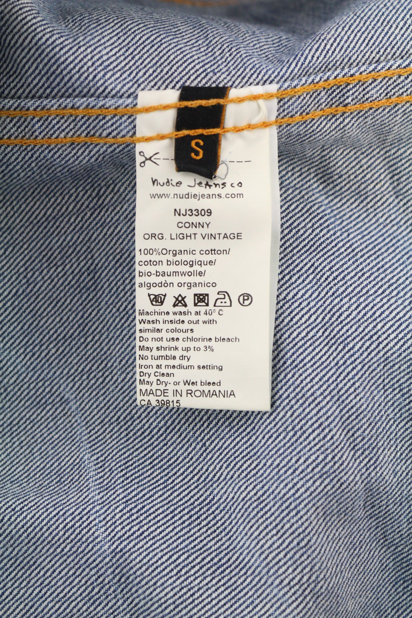Nudie Jeans CONNY LIGHT VINTAGE S Cotton Denim Blue Jacket 80803 Size US S / EU 44-46 / 1 - 6 Thumbnail