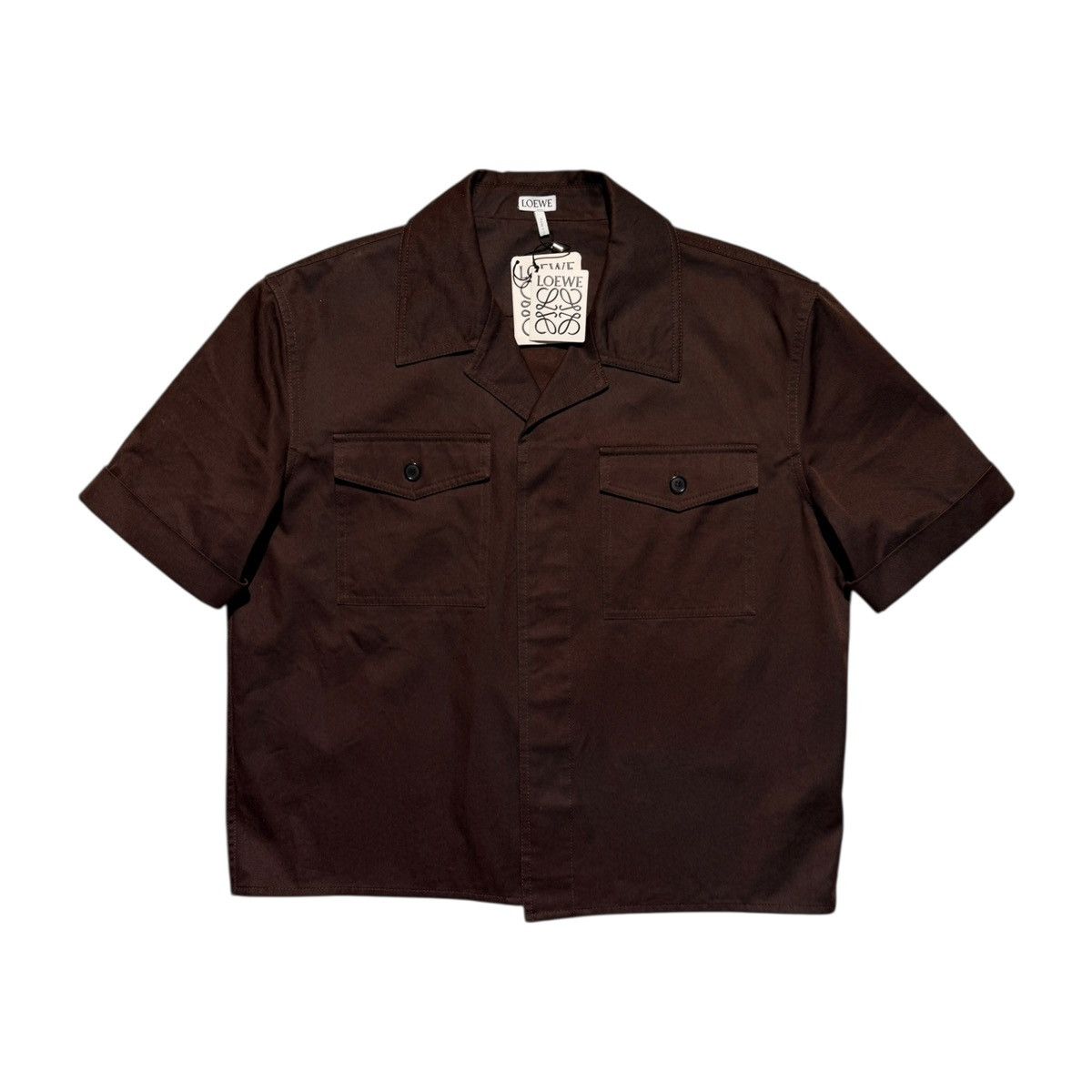 Loewe $1,300 boxy logo button up Size US M / EU 48-50 / 2 - 1 Thumbnail